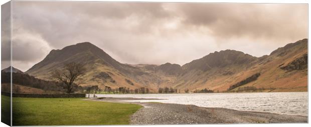 Winters Morning Buttermere Canvas Print by John Malley