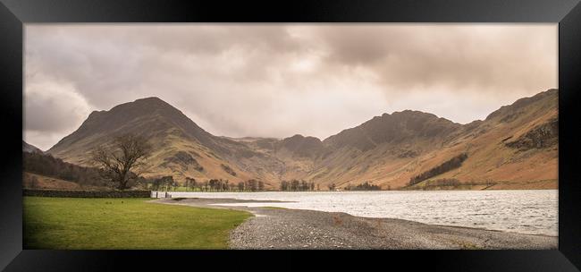 Winters Morning Buttermere Framed Print by John Malley