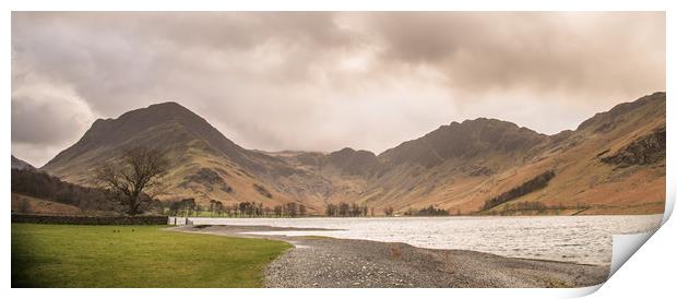 Winters Morning Buttermere Print by John Malley