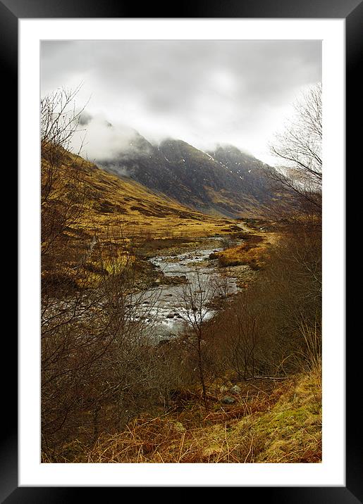 The River Coe Framed Mounted Print by Jacqi Elmslie