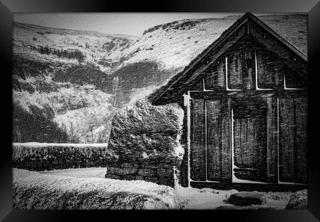 Cold Cabin Framed Print by Gareth Burge Photography