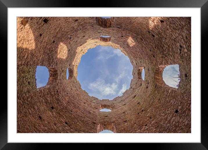 Looking up at Conygar Tower, Exmoor National Park Framed Mounted Print by Shaun Davey