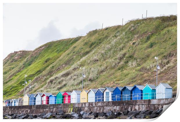 Row of beach huts Print by Jason Wells