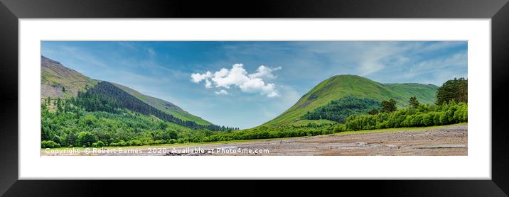 Thirlmere Panoramic Framed Mounted Print by Lrd Robert Barnes