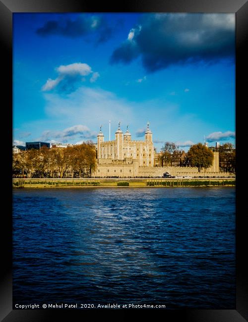 Tower of London by the River Thames, London, UK. D Framed Print by Mehul Patel