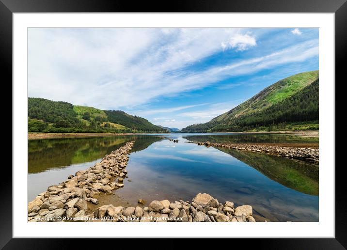 Reflections At Thirlmere Lake Framed Mounted Print by Lrd Robert Barnes