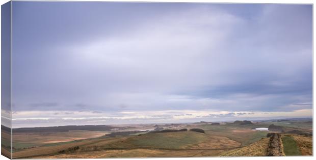 Hadrian's Wall Lookout Canvas Print by John Malley