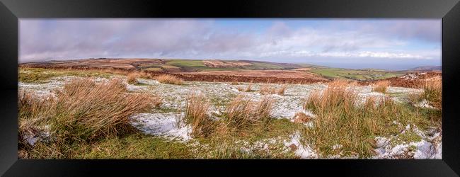 Winter View from Lang Combe Head, Exmoor Framed Print by Shaun Davey