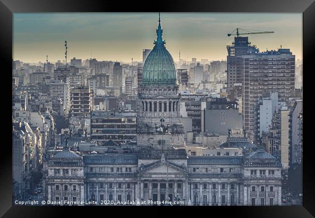 Aerial View of Buenos Aires Argentina Framed Print by Daniel Ferreira-Leite