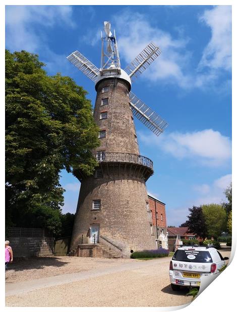 Moulton windmill Print by keith sutton