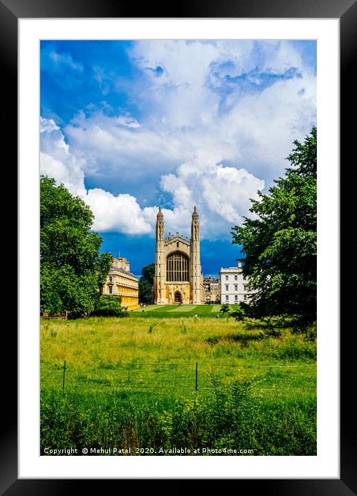 King's College Chapel, Cambridge, England, UK Framed Mounted Print by Mehul Patel