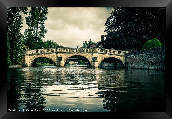 River Cam by The Backs, Cambridge, England, UK Framed Print by Mehul Patel