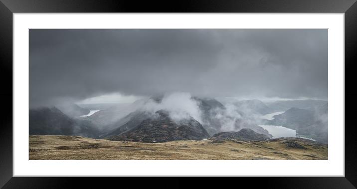 A Cloudy Day in the Office Framed Mounted Print by John Malley