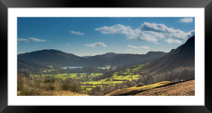 The Vale of Grasmere Framed Mounted Print by John Malley