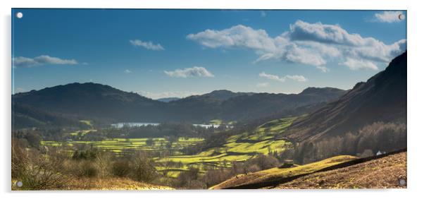 The Vale of Grasmere Acrylic by John Malley