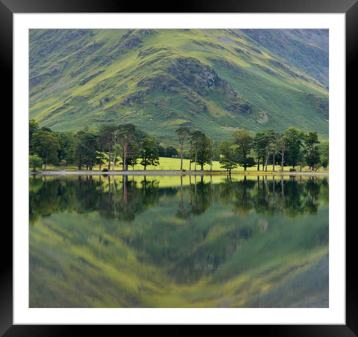 Still Lake Waters Framed Mounted Print by John Malley