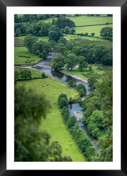 The River Derwent Borrowdale Framed Mounted Print by John Malley