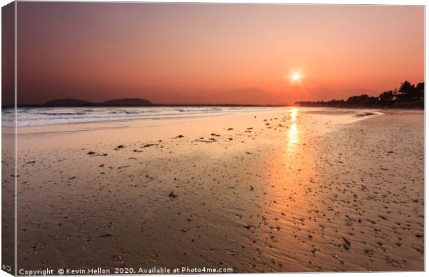 Sunrise at Sai Ri beach, Canvas Print by Kevin Hellon