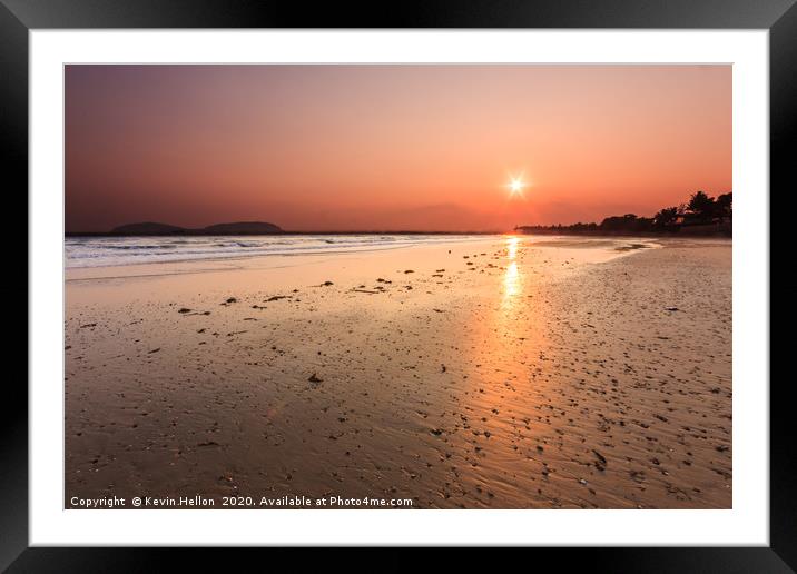 Sunrise at Sai Ri beach, Framed Mounted Print by Kevin Hellon
