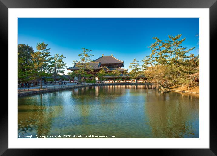Lake with castle Framed Mounted Print by Yagya Parajuli