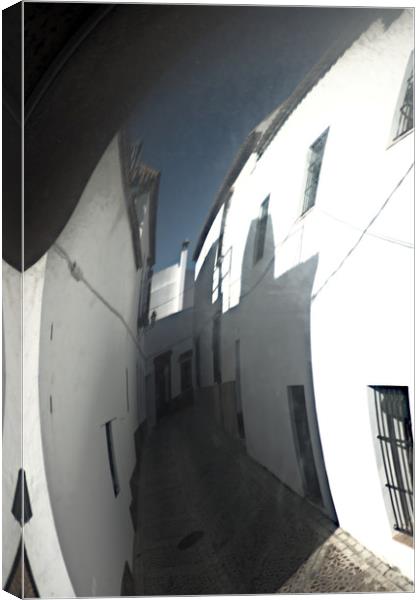 This uban architecture in a historical town: empty Canvas Print by Jose Manuel Espigares Garc