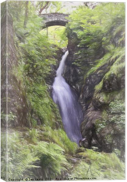 Aira Force Cumbria Canvas Print by Ian Lewis