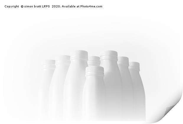White Trash - recycled bottles artwork 0023 Print by Simon Bratt LRPS