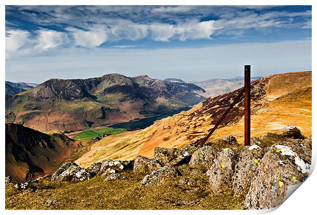 The High Stile Range, Buttermere. Cumbria Print by David Lewins (LRPS)