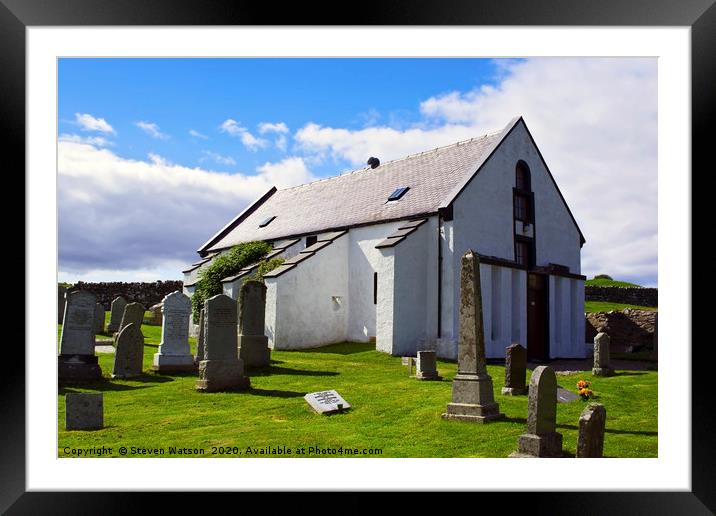 Lunna Kirk Framed Mounted Print by Steven Watson