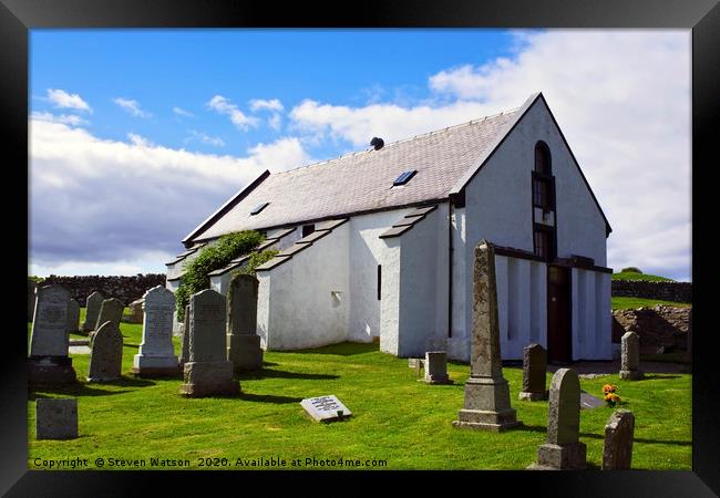 Lunna Kirk Framed Print by Steven Watson