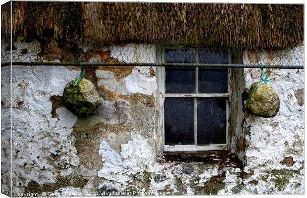 Window and Whitewash                               Canvas Print by Chris Drabble