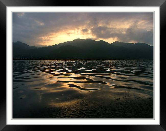 Dawn Breaks over Inle Lake, Nyaungshwe, Myanmar (B Framed Print by Serena Bowles