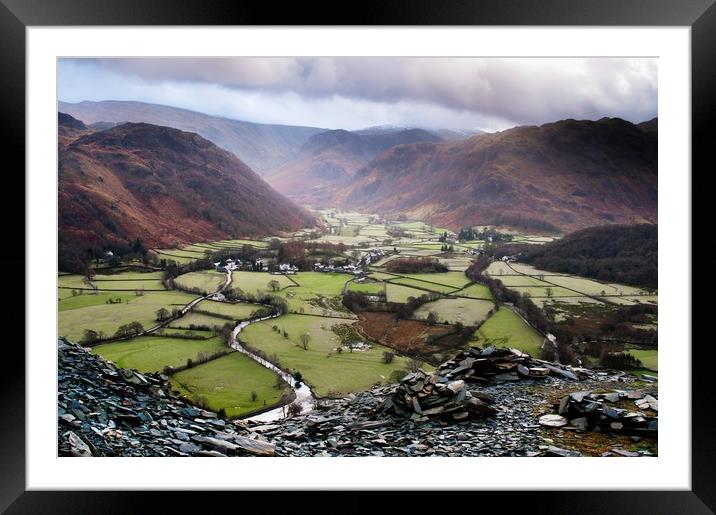 How Green is My Valley Framed Mounted Print by John Malley