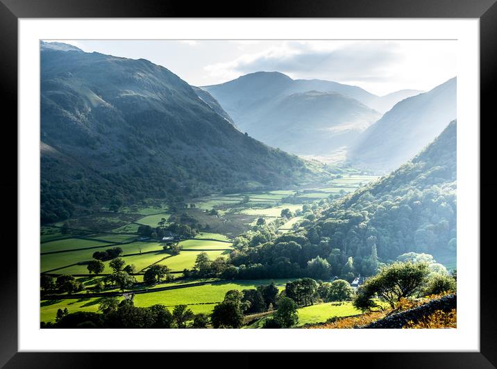 Light Up My Valley Framed Mounted Print by John Malley
