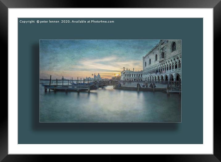 Venice Old Masters 1 Framed Mounted Print by Peter Lennon