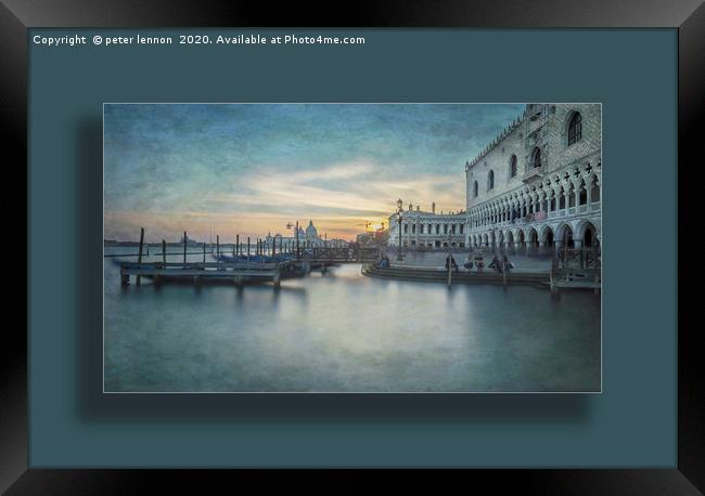 Venice Old Masters 1 Framed Print by Peter Lennon