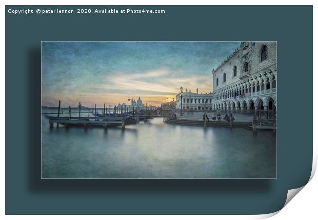 Venice Old Masters 1 Print by Peter Lennon