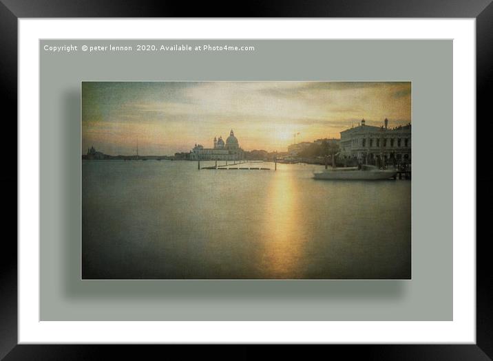 Venice Old Masters 3 Framed Mounted Print by Peter Lennon