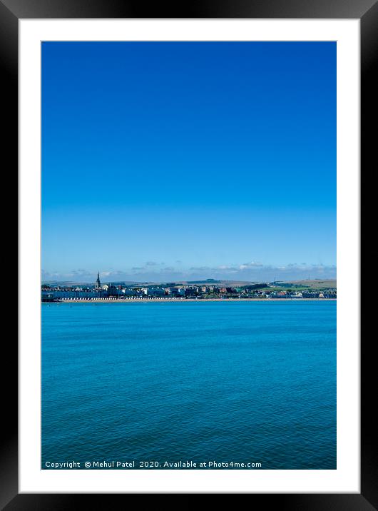 Weymouth Bay with Weymouth beach and seafront in t Framed Mounted Print by Mehul Patel