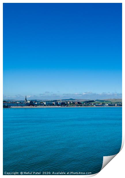 Weymouth Bay with Weymouth beach and seafront in t Print by Mehul Patel