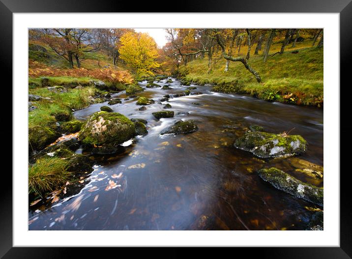 The Gentle Flow Framed Mounted Print by John Malley