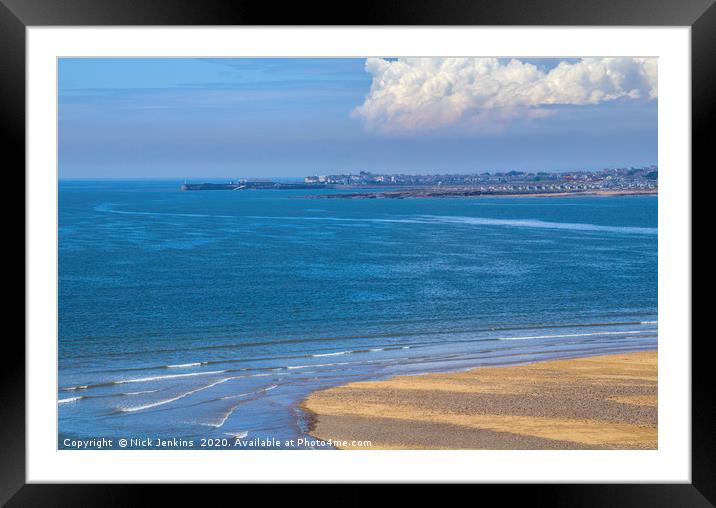 The Beach at Ogmore by Sea South Wales  Framed Mounted Print by Nick Jenkins