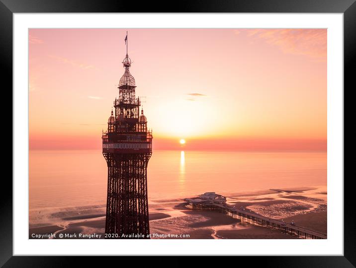 Tower Sunset Framed Mounted Print by Mark Rangeley