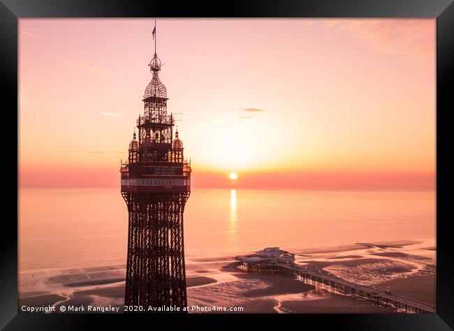 Tower Sunset Framed Print by Mark Rangeley