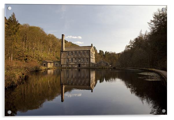 Mill On The Waterside Acrylic by Wayne Shipley