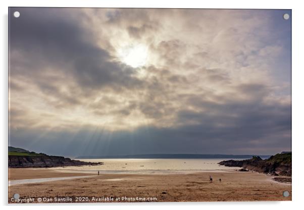 West Angle Bay, Pembrokeshire Acrylic by Dan Santillo