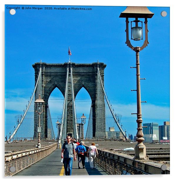 Brooklyn Bridge. Acrylic by John Morgan