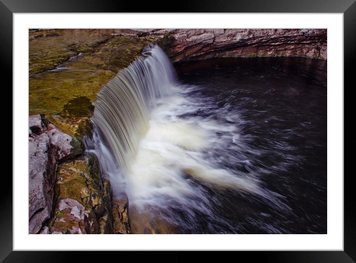 Above the waterfall Framed Mounted Print by David McCulloch