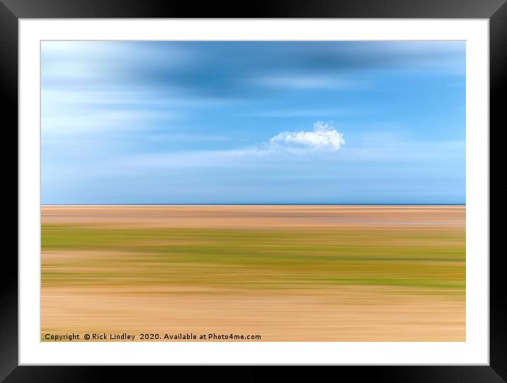 Cloud Framed Mounted Print by Rick Lindley