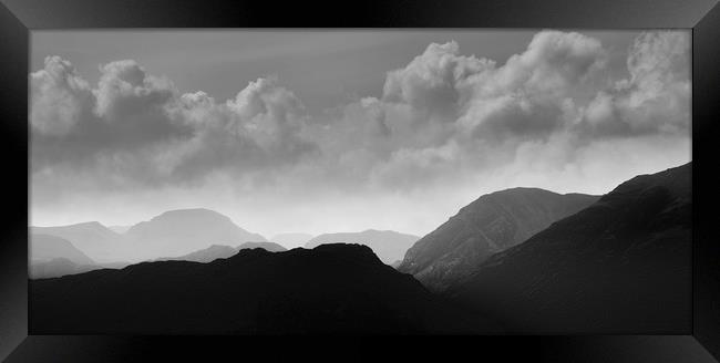 Mountain Moods Framed Print by John Malley